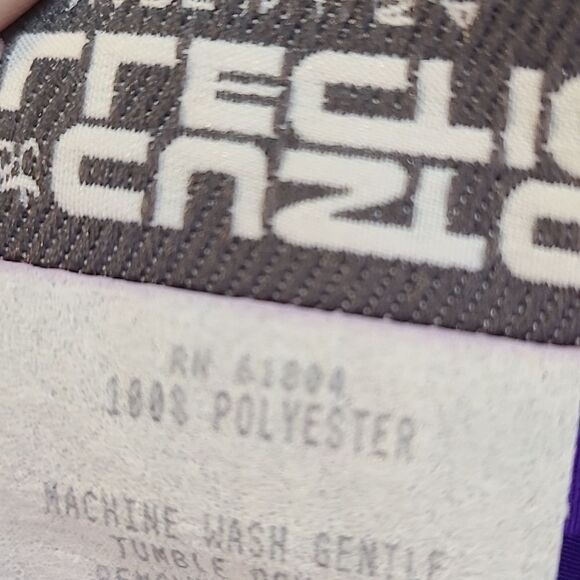 The 1 East Custom Collection Purple ButtondownBlouse, Big White Buttons, Size 14 - Picture 11 of 11